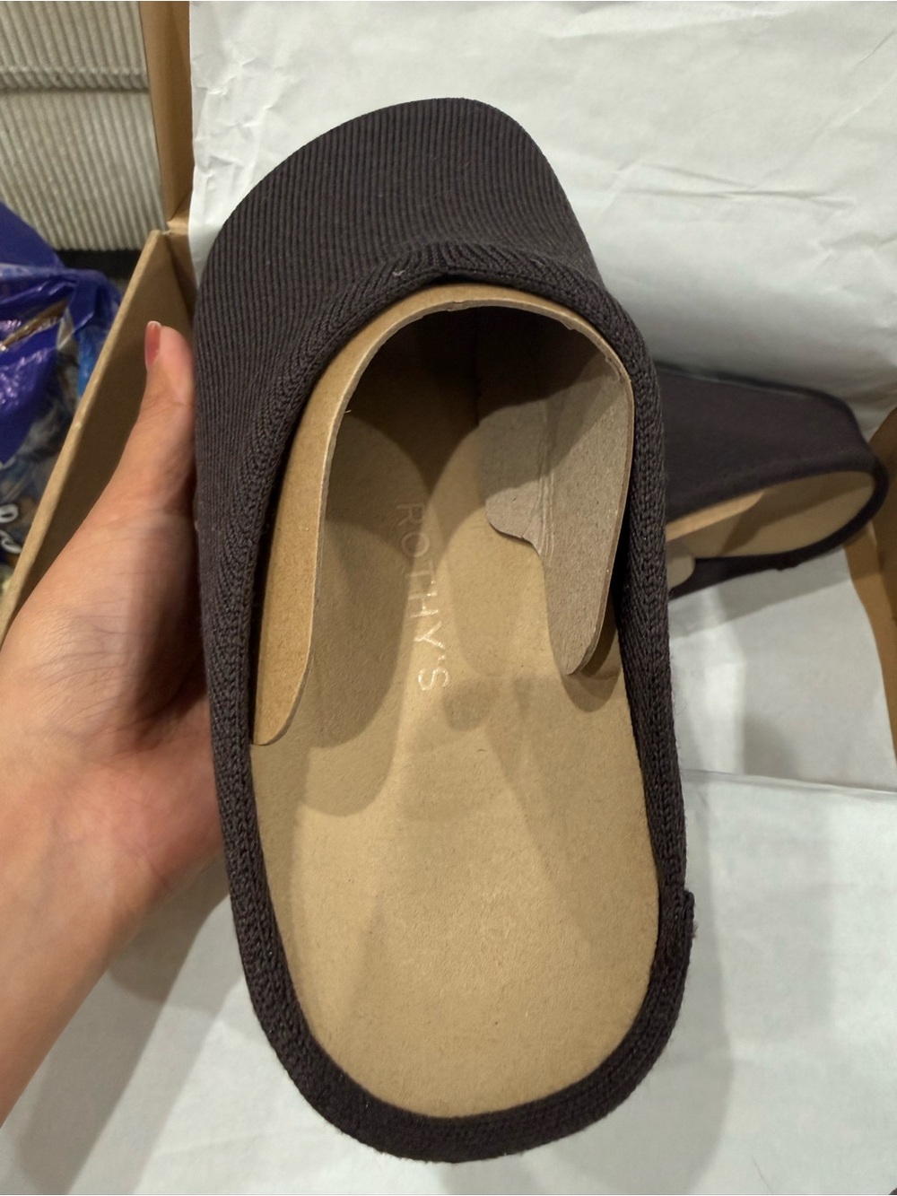 Rothy’s The Casual Clog in Chestnut size 8 New in Box! - Picture 11 of 13